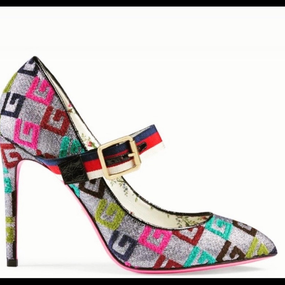 Gucci Grey Pumps Brand New 40.5